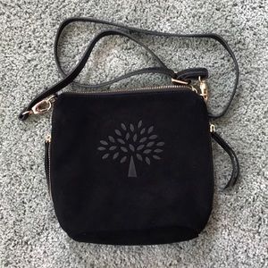 Mulberry Suede Crossbody-open to offers